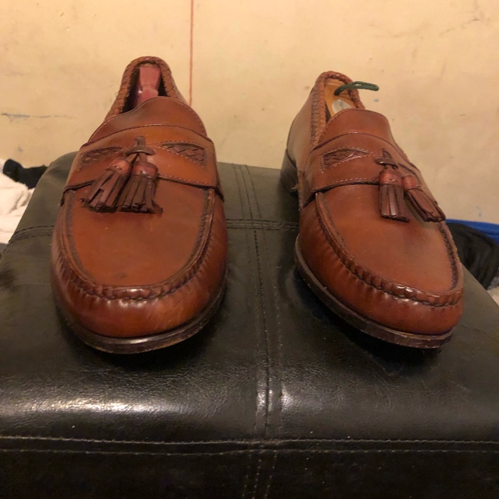 Allen Edmonds Leather Loafer Tasseled Maxfield #47716 in Chili Men's Sz 11